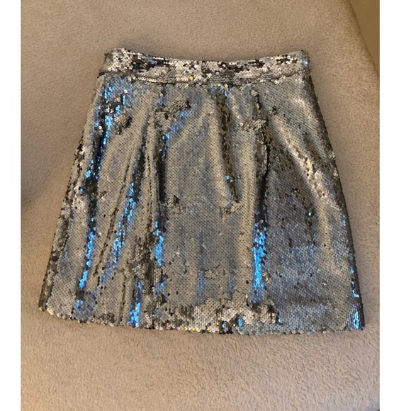 Milly Silver Sequin Top & Skirt matching set - Picture 6 of 16